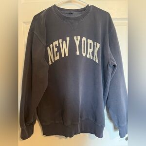 Brandy Melville Blue Crew Neck Sweater